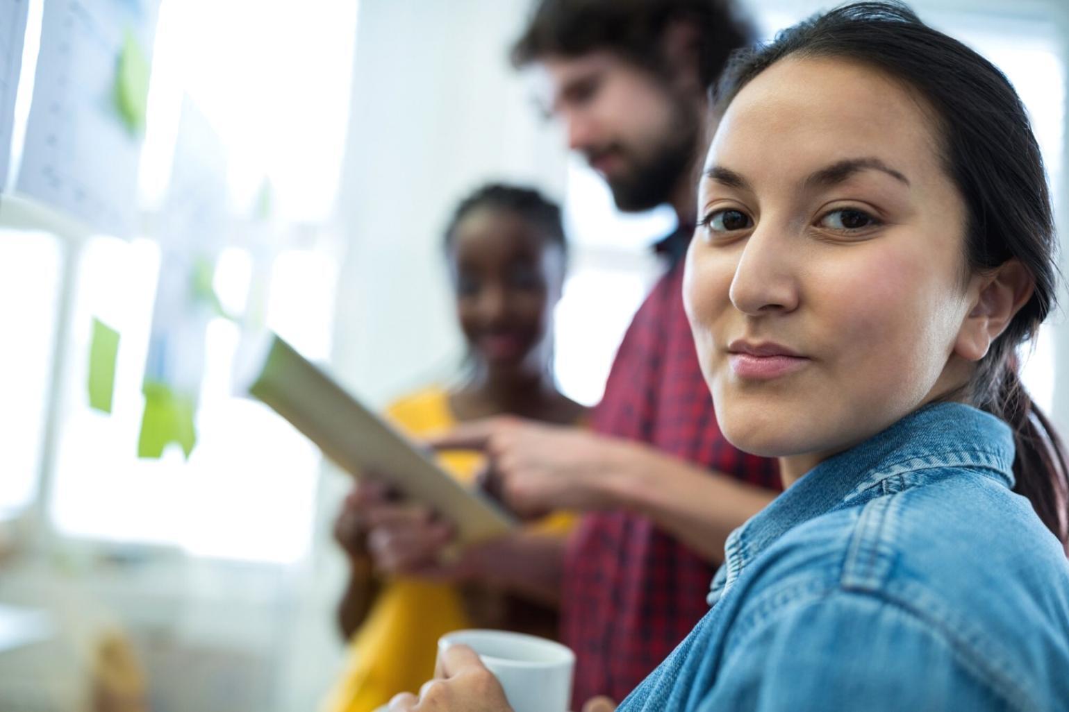 Students engaged in financial analysis workshop